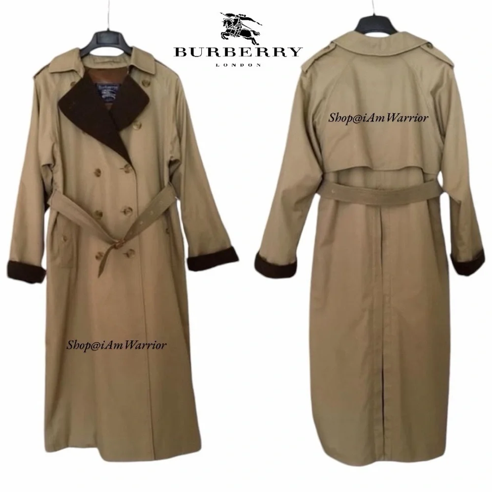 Vintage Burberrys London Long Wool Lined Trench Coat *shop@iAmWarrior - Picture 5 of 16